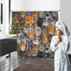 Awesome hoodied Cuteness Overload - Shower Curtain Printed 3D Grommet Curtains - NQC0013