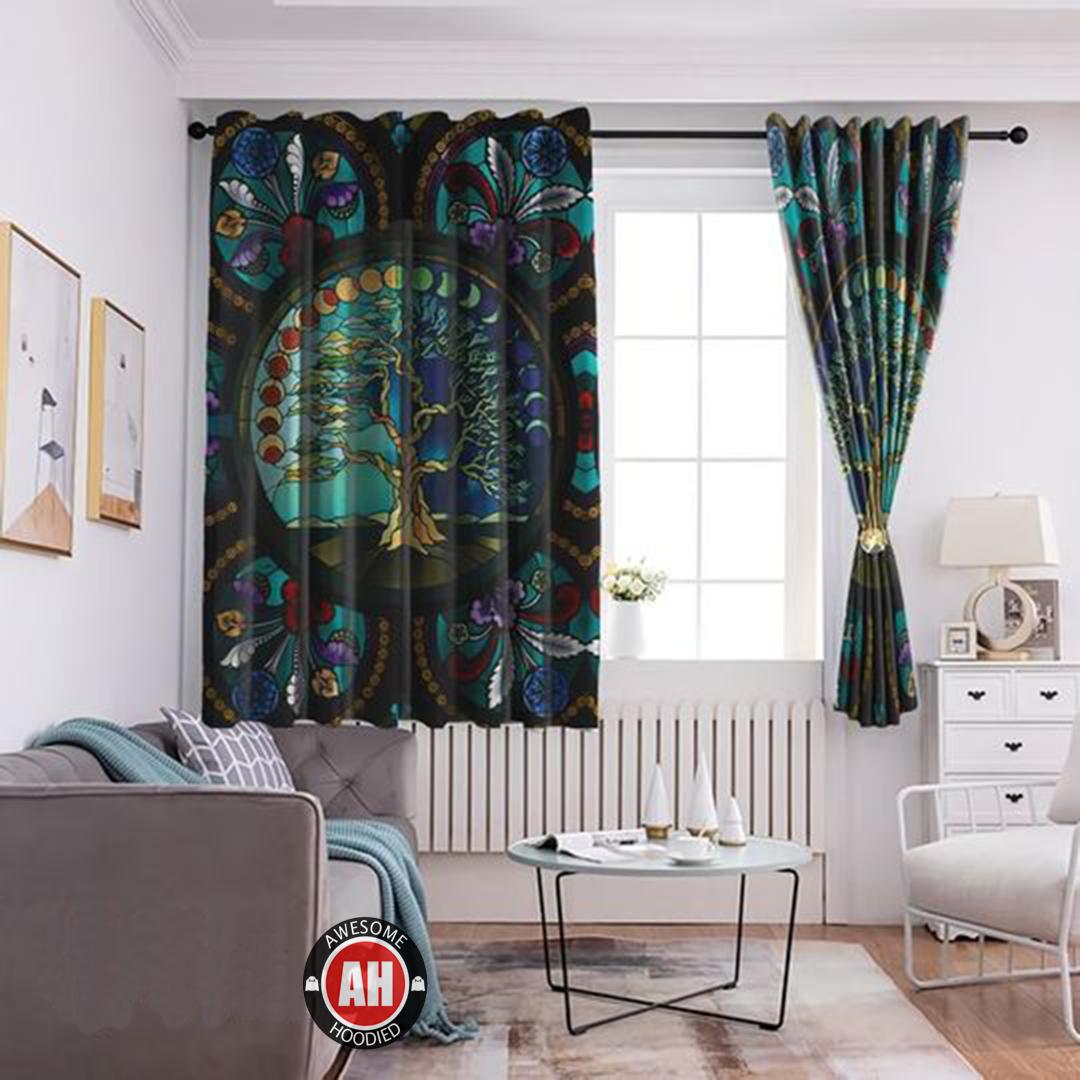 Awesome hoodied Free Of Life All 3D Printed Grommet Widow Curtains DCC003