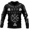 Awesome hoodied 3D ALL Print Viking Vegvisir Horn Of Odin Valknut-Men and Women-Hoodie - VN0064