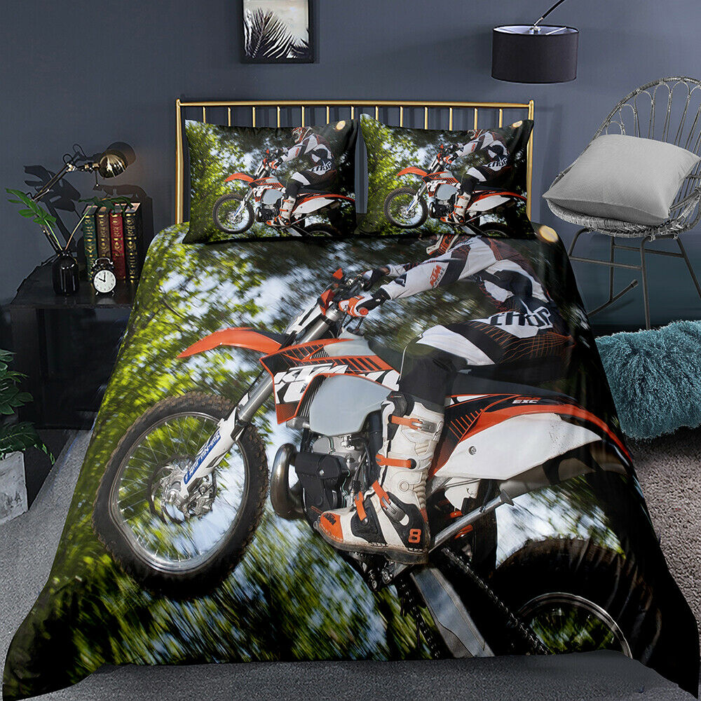 Awesome Hoodied Daytona Mountain Motorbike Bedding Set HBD0010