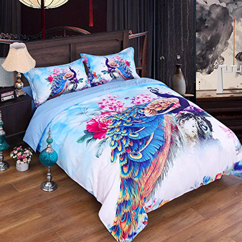 Awesome Hoodies 3D all over print peacock  Bedding SET very cool  VND