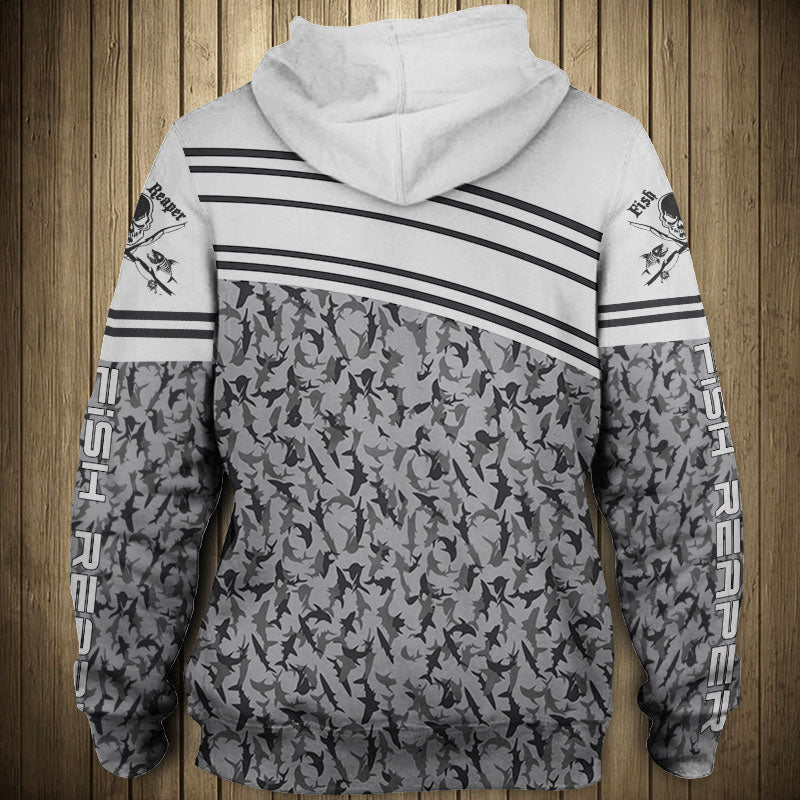 Awesome hoodie 3D ALL Print Fish Reaper -Men and Women Zip Hoodies- ND003