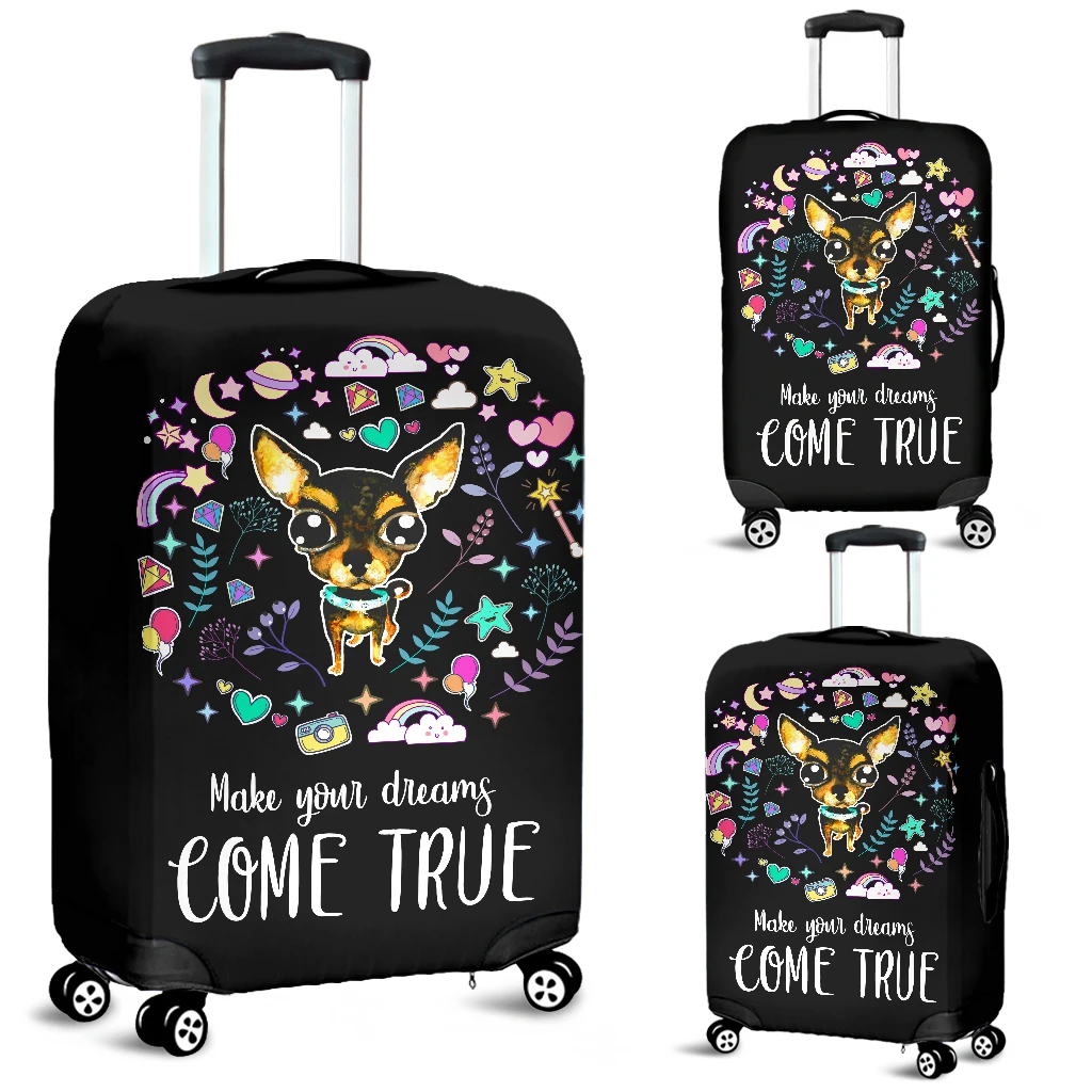 Awesome Hoodied CHIHUAHUA-Make Your Dreams Come True Luggage Cover For Everyone KHCMYDC01