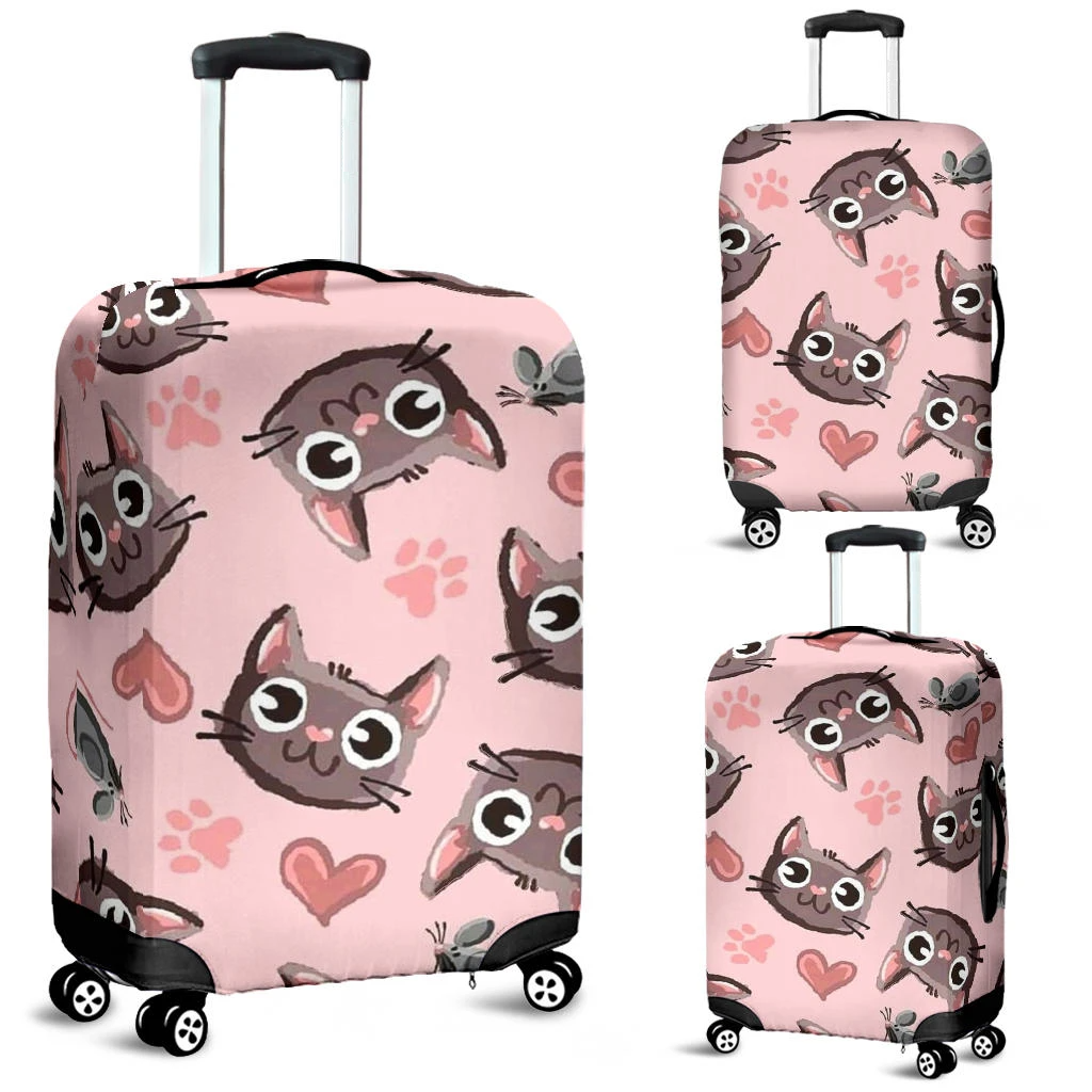 Awesome Hoodied CATS, MOUSES, HEARTS Luggage Cover For Everyone KHCMH