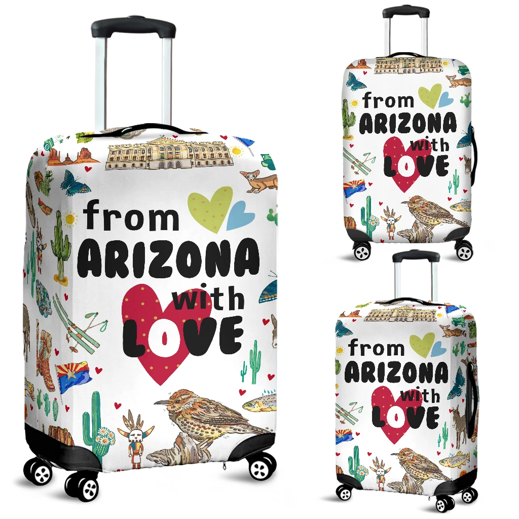 Awesome Hoodied FROM ARIZONA  WITH LOVE Luggage Cover For Everyone KHFAWL03