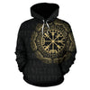 Awesome hoodied 3D ALL Print Viking Vegvisir Runes Odin Norse Mythology-Men and Women Hoodie Zip Hoodies- VN0061