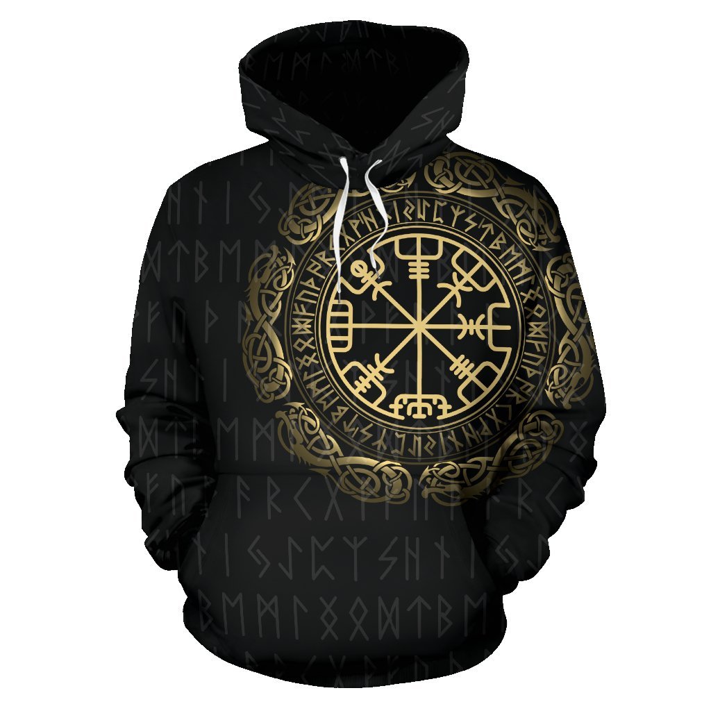 Awesome hoodied 3D ALL Print Viking Vegvisir Runes Odin Norse Mythology-Men and Women Hoodie Zip Hoodies- VN0061