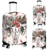 Awesome Hoodied COW SKULL Luggage Cover For Everyone KHCS