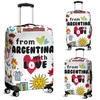 Awesome Hoodied FROM ARGENTINA WITH LOVE Luggage Cover For Everyone KHFAWL02