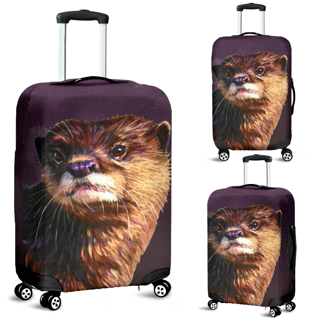 Awesome Hoodied Ferret Luggage Cover For Everyone KHF