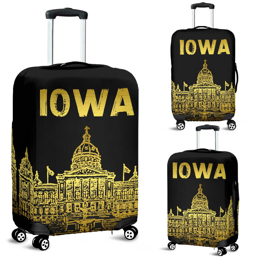 Awesome Hoodied IOWA Luggage Cover For Everyone KHI03