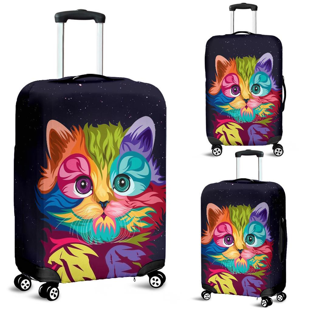 Awesome Hoodied CAT MANY COLORS Luggage Cover For Everyone KHCMC