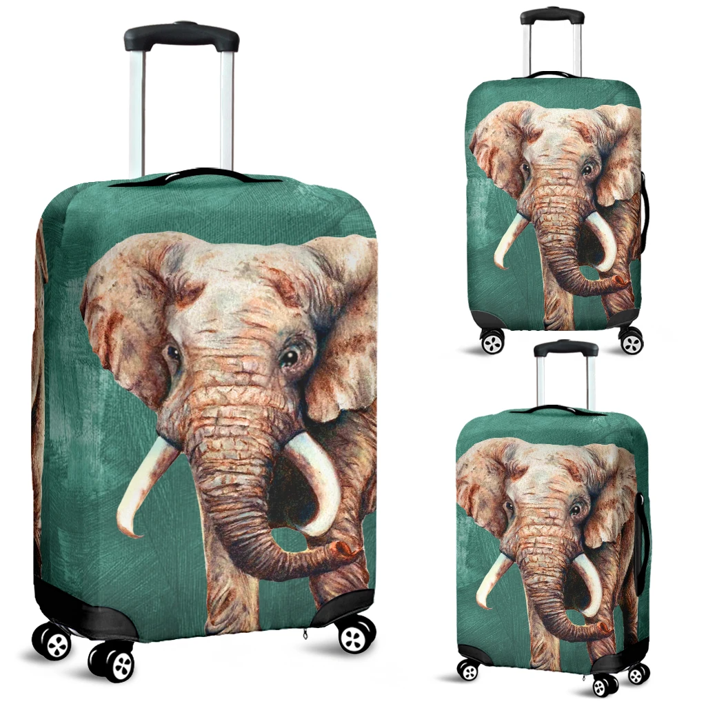Awesome Hoodied Elephant Luggage Cover For Everyone KHE