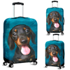 Awesome Hoodied Dachshund Luggage Cover For Everyone KHD