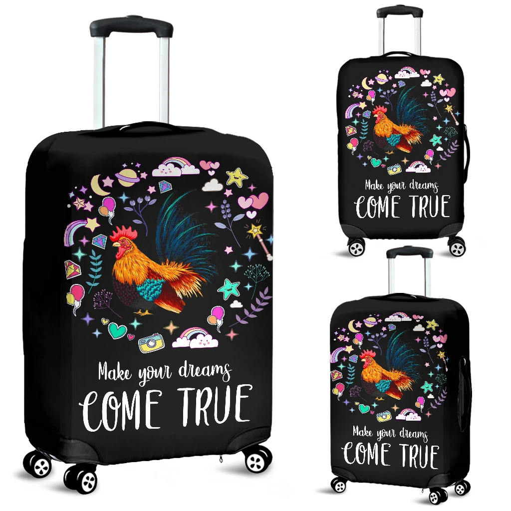 Awesome Hoodied CHICKEN-Make Your Dreams Come True Luggage Cover For Everyone KHCMYDCT
