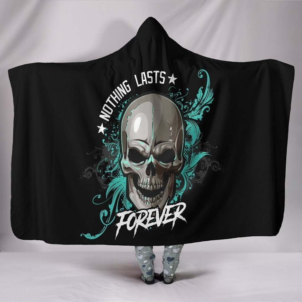 Custom Hoodie Blanket - Skull Forever