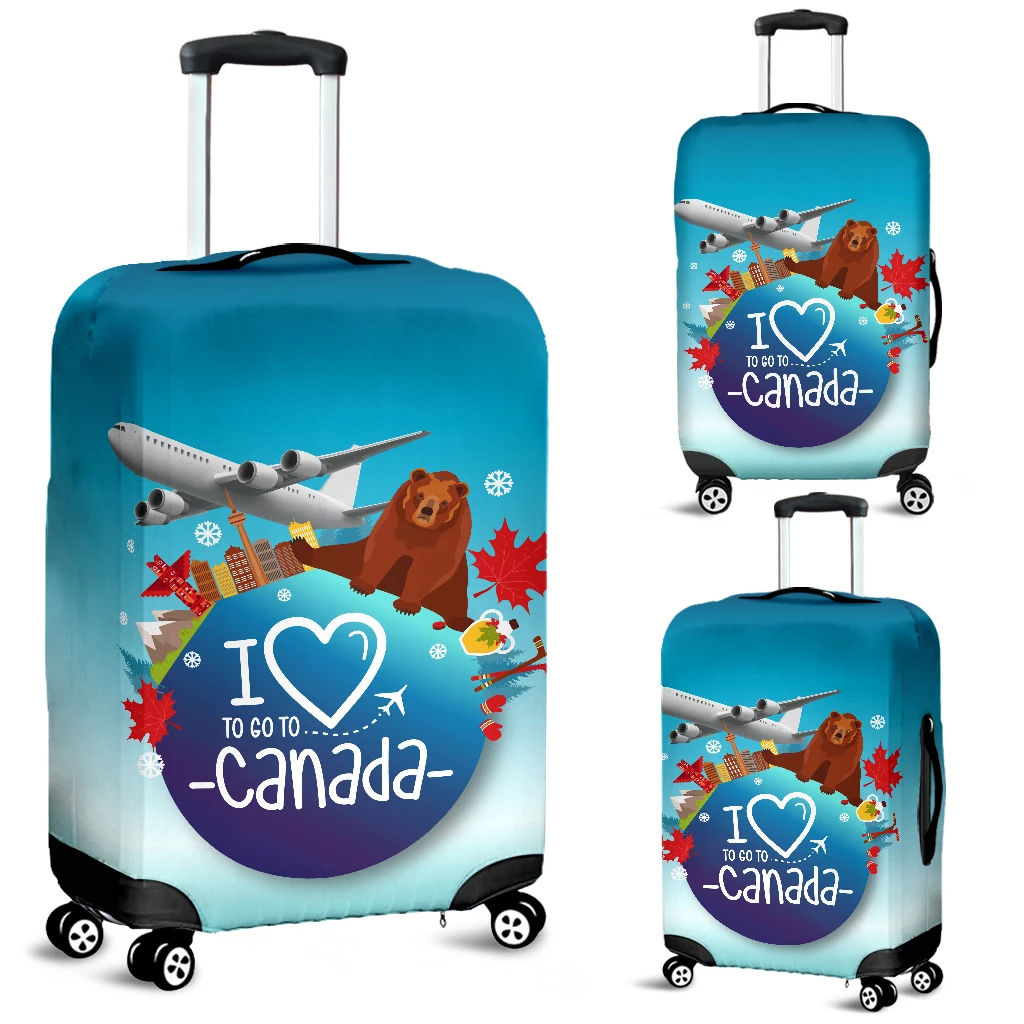 Awesome Hoodied I LOVE TO GO TO CANADA Luggage Cover For Everyone KHILTGTC05