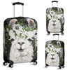Awesome Hoodied Goat And Flowers-01 Luggage Cover For Everyone KHGF01