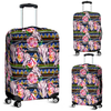 Awesome Hoodied COW SKULL, BROCADE MOTIFS AND ROSES Luggage Cover For Everyone KHCSBMAR
