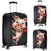 Awesome Hoodied Pig And Rose Luggage Cover For Everyone KHPAR