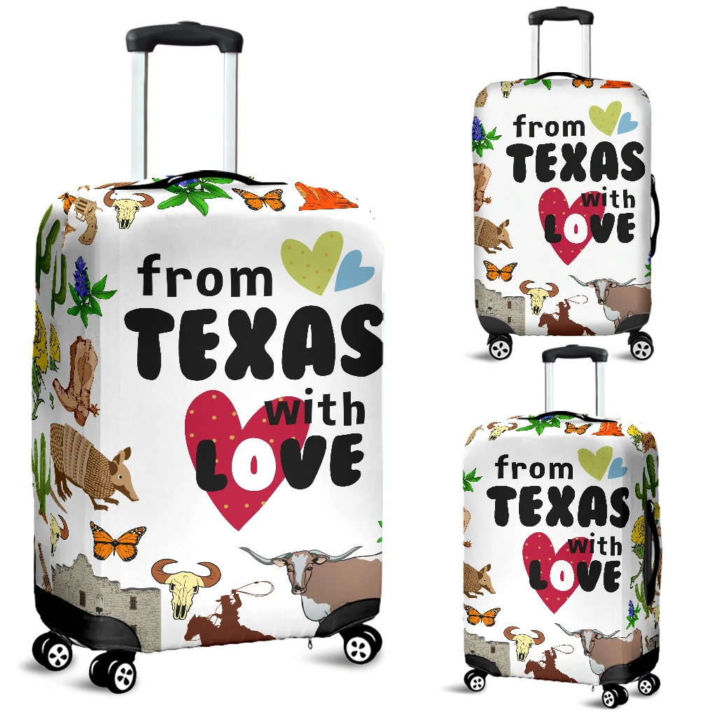 Awesome Hoodied TEXAS-01 Luggage Cover For Everyone KHT01