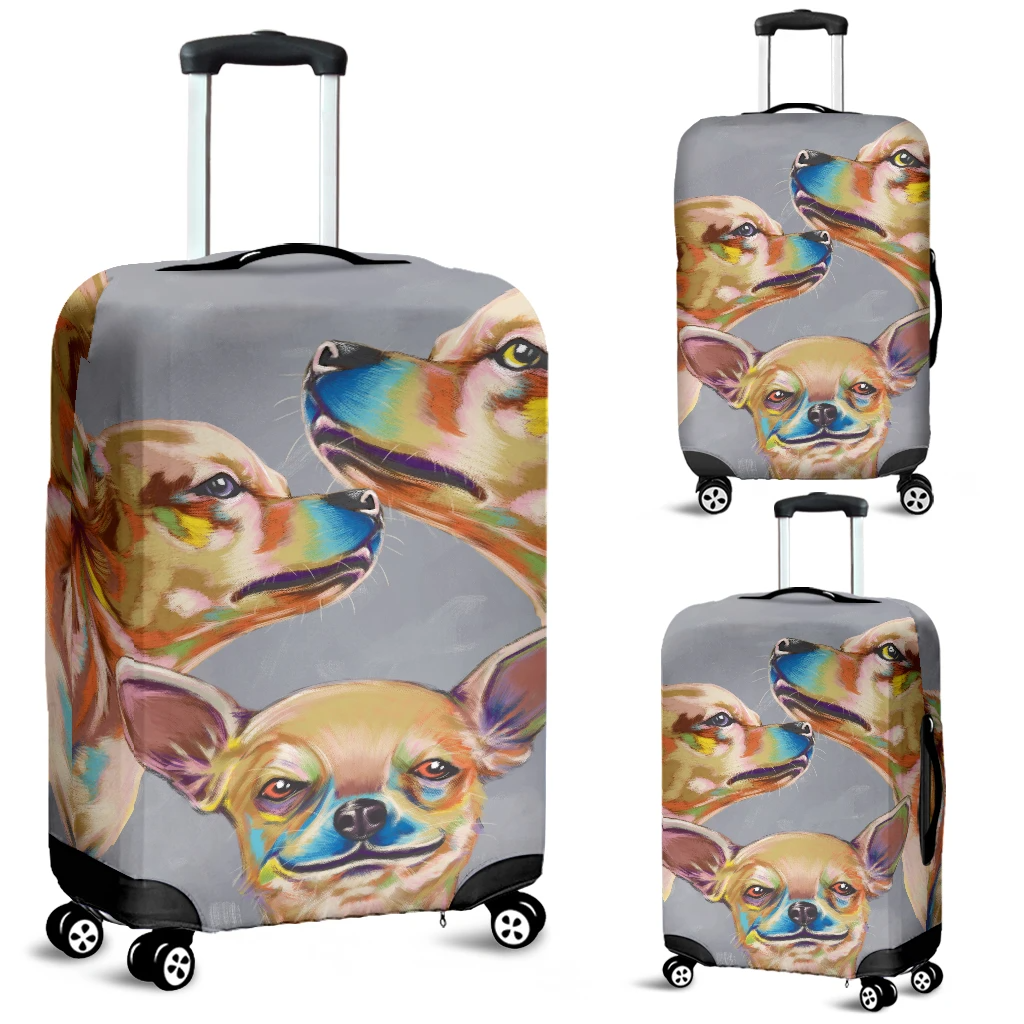 Awesome Hoodied CHIHUAHUAS Luggage Cover For Everyone KH3C02