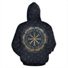 Awesome hoodied 3D ALL Print Viking Helm Of Awe Aegishjalmur Runes-Men and Women Hoodie Zip Hoodies- VN0059