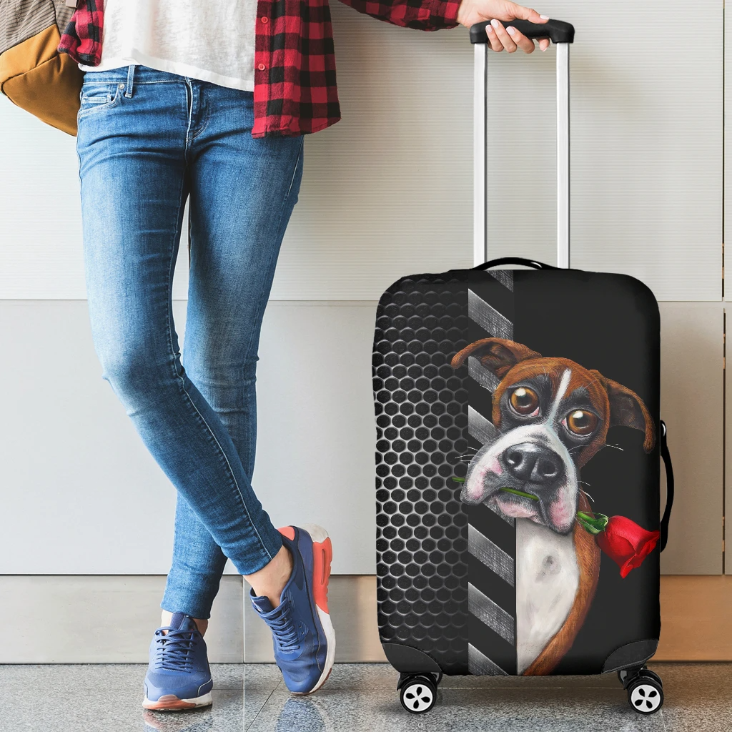 Awesome Hoodied Poxer And Rose 01 Luggage Cover For Everyone KHPAR01