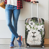 Awesome Hoodied Goat And Flowers-01 Luggage Cover For Everyone KHGF01