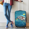 Awesome Hoodied TURTLE AND YELLOW FISH Luggage Cover For Everyone KHTAYF