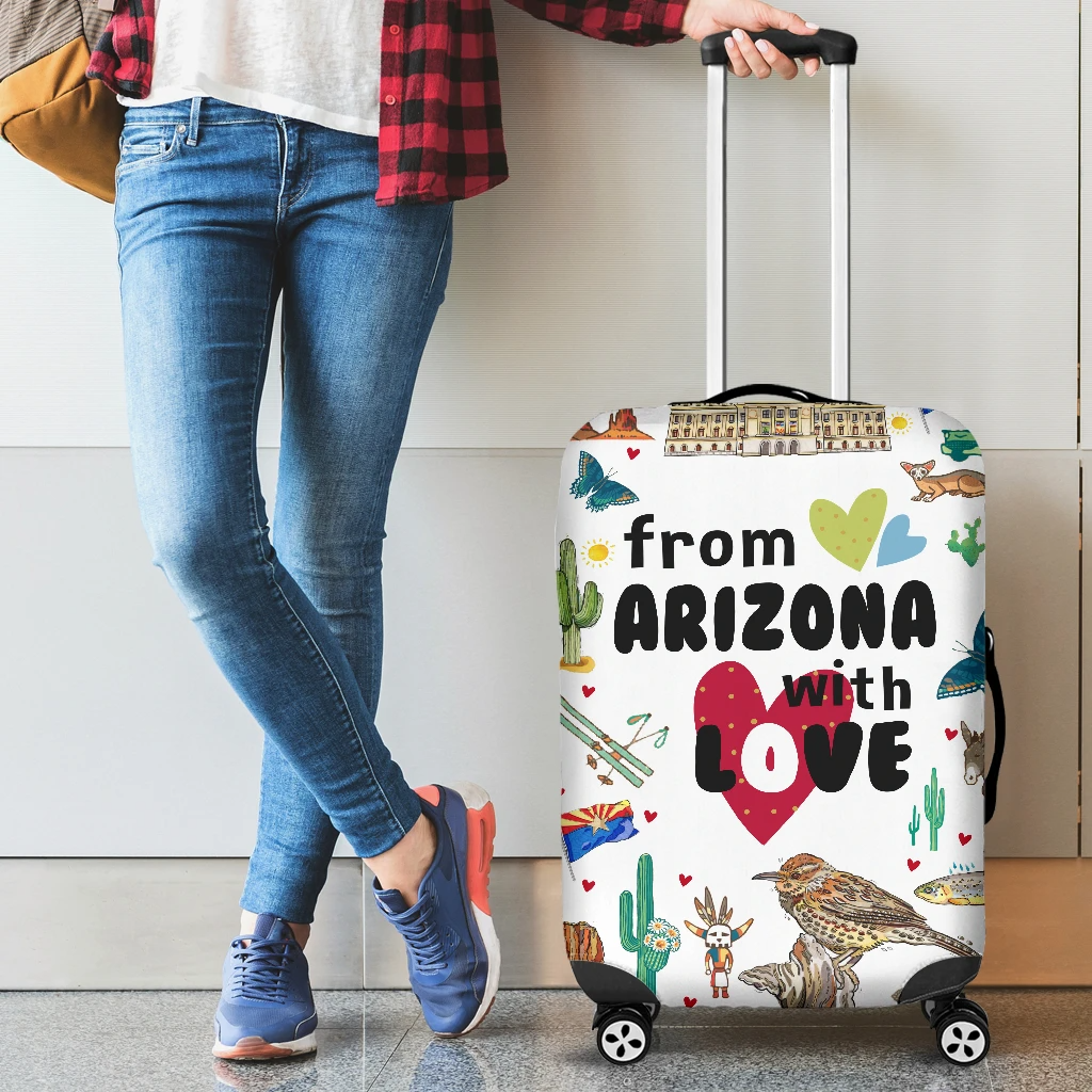 Awesome Hoodied FROM ARIZONA  WITH LOVE Luggage Cover For Everyone KHFAWL03