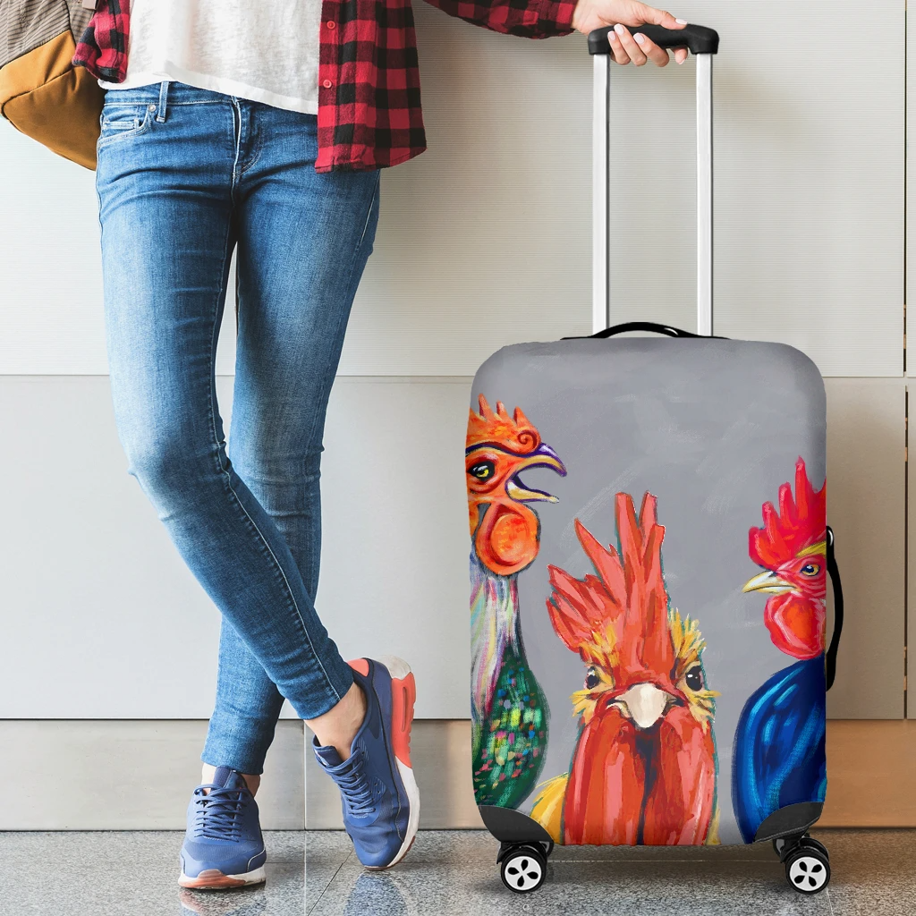 Awesome Hoodied CHICKENS Luggage Cover For Everyone KH3C01
