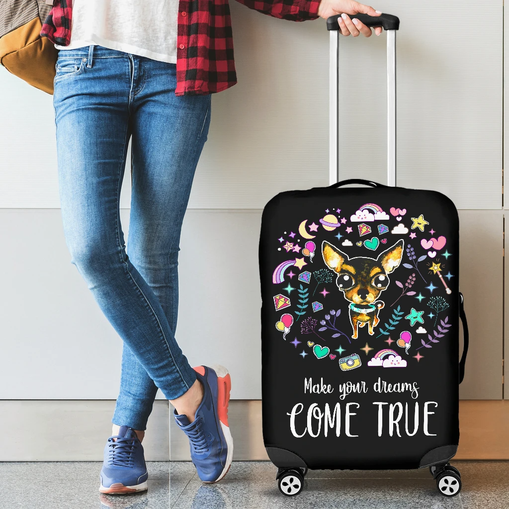 Awesome Hoodied CHIHUAHUA-Make Your Dreams Come True Luggage Cover For Everyone KHCMYDC01