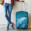 Awesome Hoodied Dolphin Luggage Cover For Everyone KHD01
