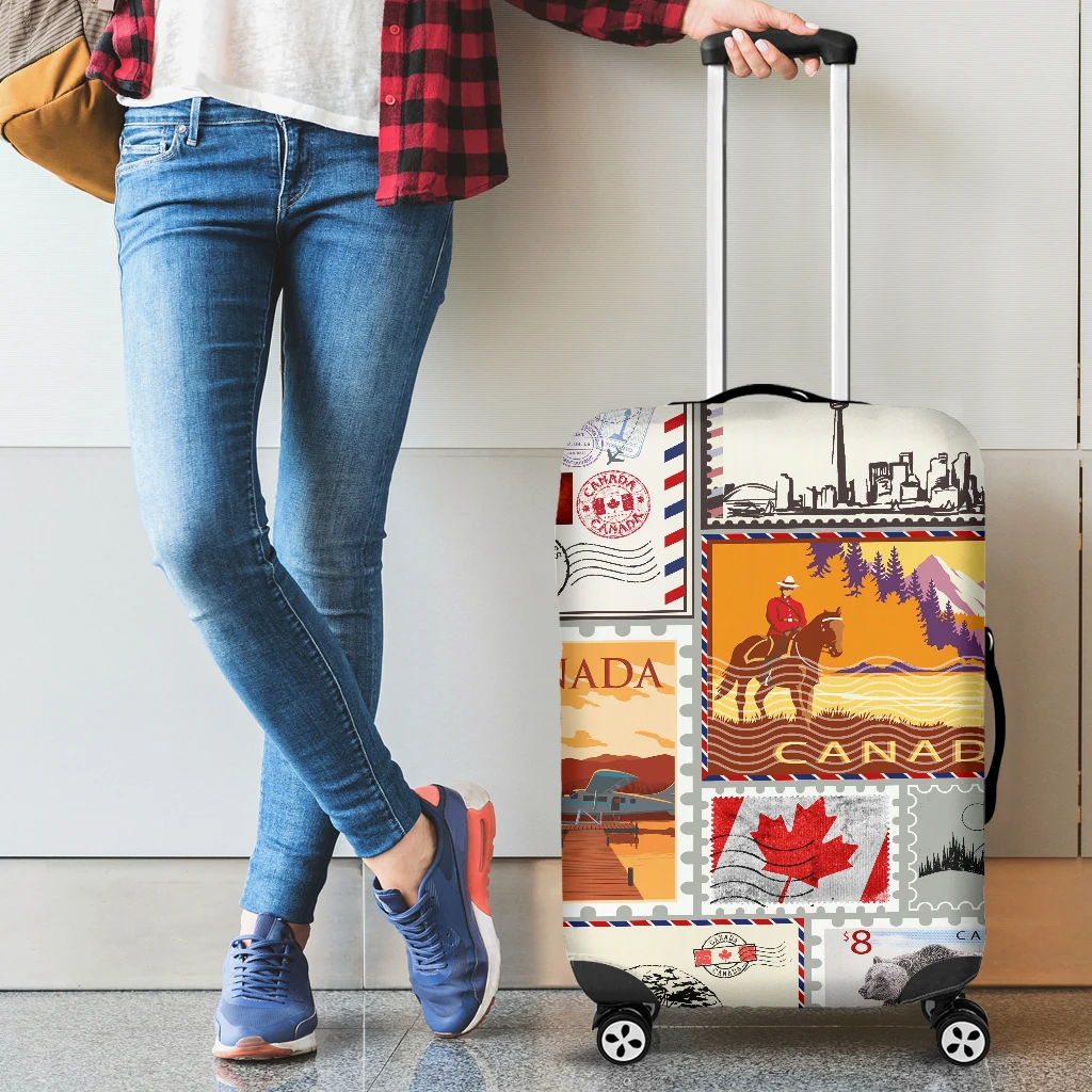 Awesome Hoodied STAMPS CANADA Luggage Cover For Everyone KHSC02