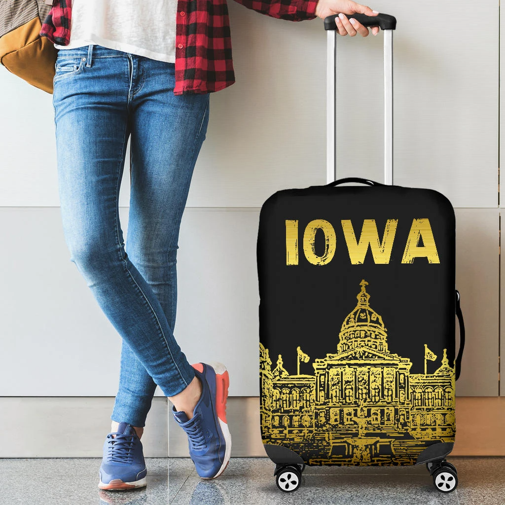 Awesome Hoodied IOWA Luggage Cover For Everyone KHI03