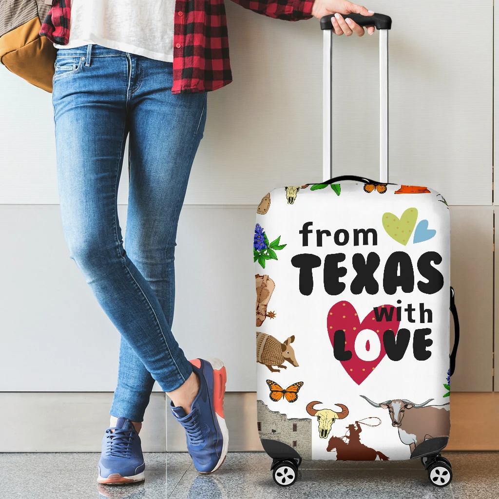 Awesome Hoodied TEXAS-01 Luggage Cover For Everyone KHT01