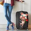 Awesome Hoodied Pig And Rose Luggage Cover For Everyone KHPAR