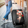 Awesome Hoodied Pig And Rose Luggage Cover For Everyone KHPAR