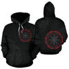 Awesome hoodied 3D ALL Print Viking Helm Of Awe Aegishjalmur Triskele-Men and Women Hoodie Zip Hoodies- VN0060