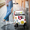 Awesome Hoodied FROM ARGENTINA WITH LOVE Luggage Cover For Everyone KHFAWL02