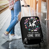 Awesome Hoodied COW-Make Your Dreams Come True Luggage Cover For Everyone KHCMYDCT02