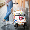 Awesome Hoodied FROM AUSTRALIA WITH LOVE Luggage Cover For Everyone KHFAWL04