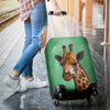 Awesome Hoodied Giraffe Luggage Cover For Everyone KHG