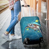 Awesome Hoodied TURTLE AND YELLOW FISH Luggage Cover For Everyone KHTAYF