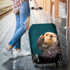 Awesome Hoodied Otter Luggage Cover For Everyone KHO