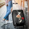 Awesome Hoodied Cow And Rose 02 Luggage Cover For Everyone KHCAR02