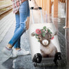 Awesome Hoodied Goatling And Flowers 03 Luggage Cover For Everyone KHGAF03