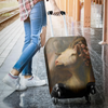 Awesome Hoodied Goat And Flowers Luggage Cover For Everyone KHGAF