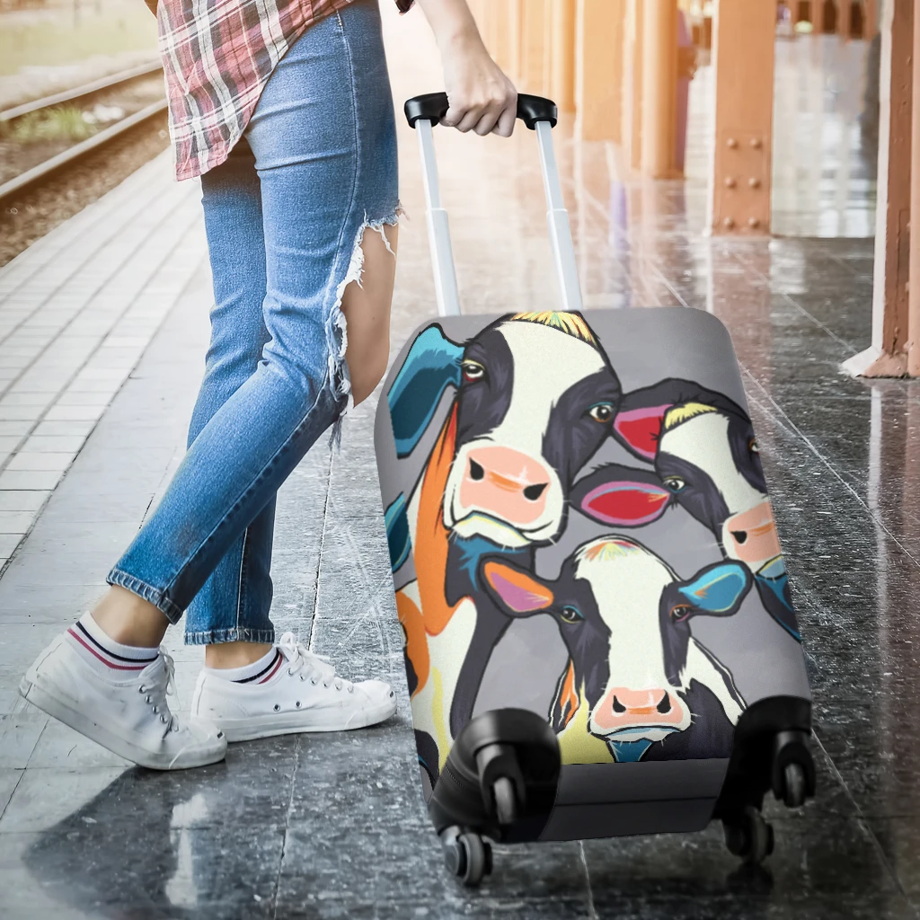 Awesome Hoodied COWS Luggage Cover For Everyone KH3C03